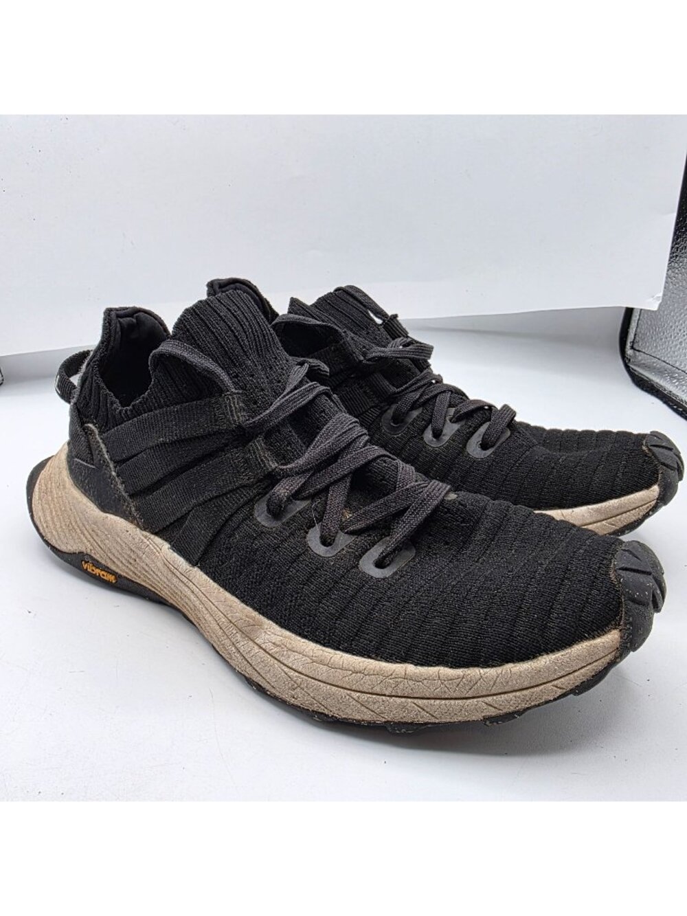 Merrell Embark Womens Size 6 Black Athletic Shoes Vibram Soles Walking Running